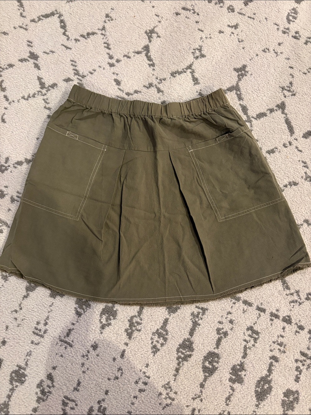 Wishlist Olive Green Cargo Skirt with Front Pockets